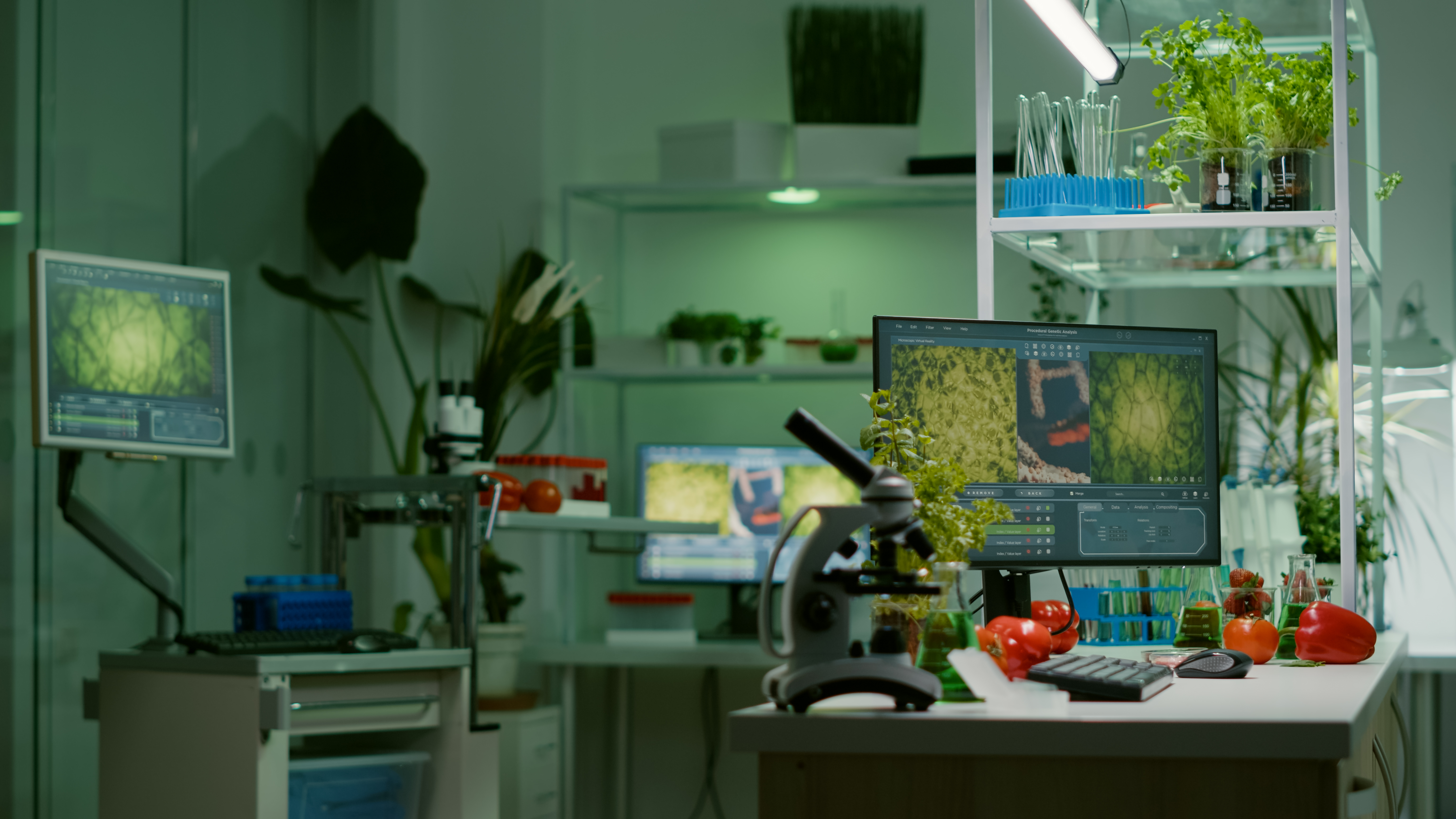 Empty laboratory with professional equipment